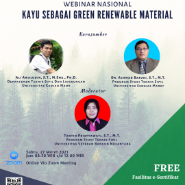 Webinar Nasional “Kayu sebagai Green Renewable Material”