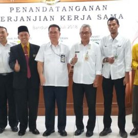 Penandatanganan Perjanjian Kerja Sama dengan Puslitbang Sumber Daya Air dan Puslitbang Perumahan dan Permukiman