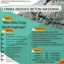 Lomba Inovasi Beton Nasional Civil Project 2019