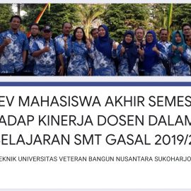 Monev Akhir Semester Gasal 2019/2020 terhadap Kinerja Dosen