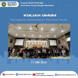 Kuliah Umum dengan Tema “Peningkatan Keterampilan Penulisan Ilmiah”